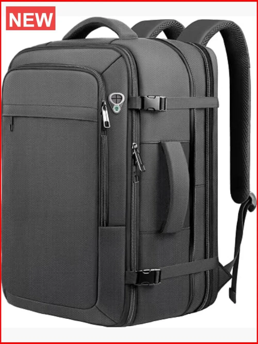 Extra Large 55L Travel Backpack TSA Approved Expandable Laptop Bagpack 18.4 inch